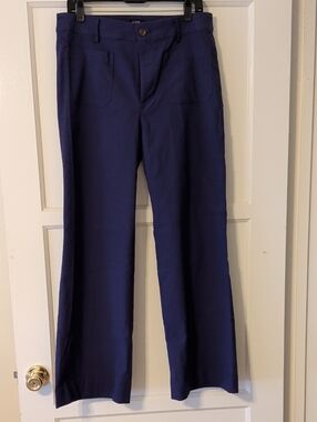 J. Crew Lizzie Navy Wide Leg Pants Size 30